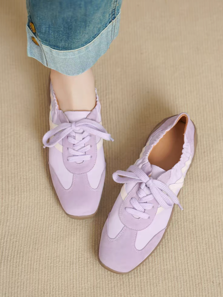 Docking suede lambskin casual lacing shoes 10