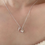 Thumbnail: 925 silver heart & key silver necklace