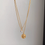 Thumbnail: Doubled sided engraved alloy plastic pearl coated 925 silver necklace set