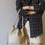 Thumbnail: Toga embossed calf leather bucket shoulder + crossbody bag