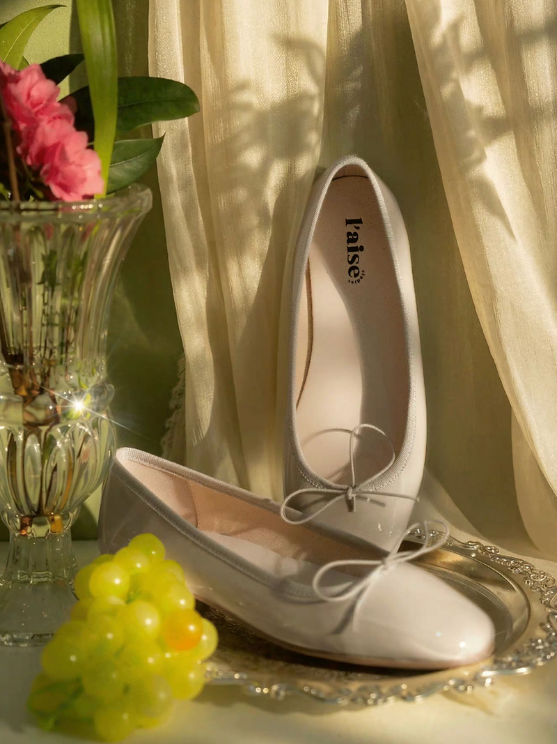 Made in Italy Italian oil waxed calf leather ribbon flats 15