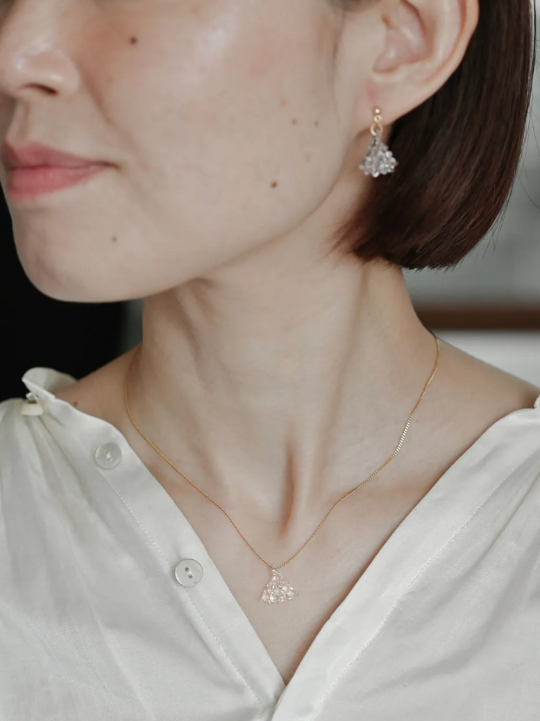 Handmade Hario Found Motion dew lux glass necklace 2