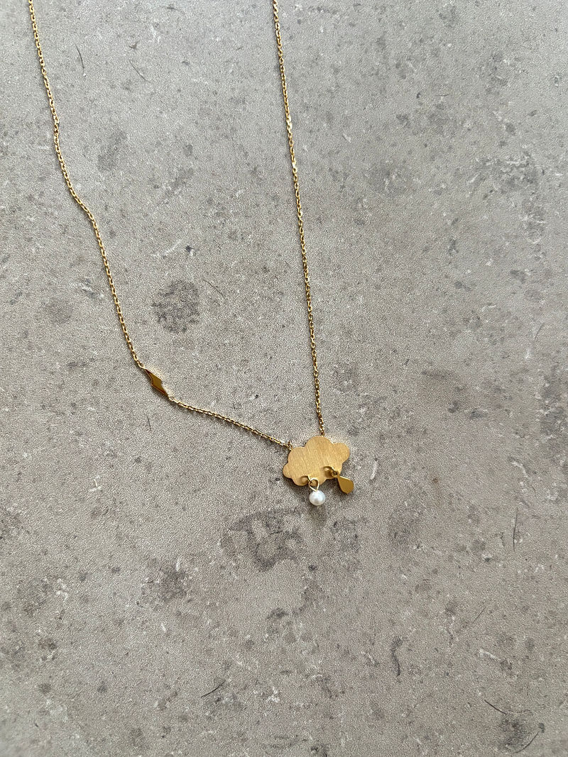 925 silver cloud rain thunder 925 silver necklace 5