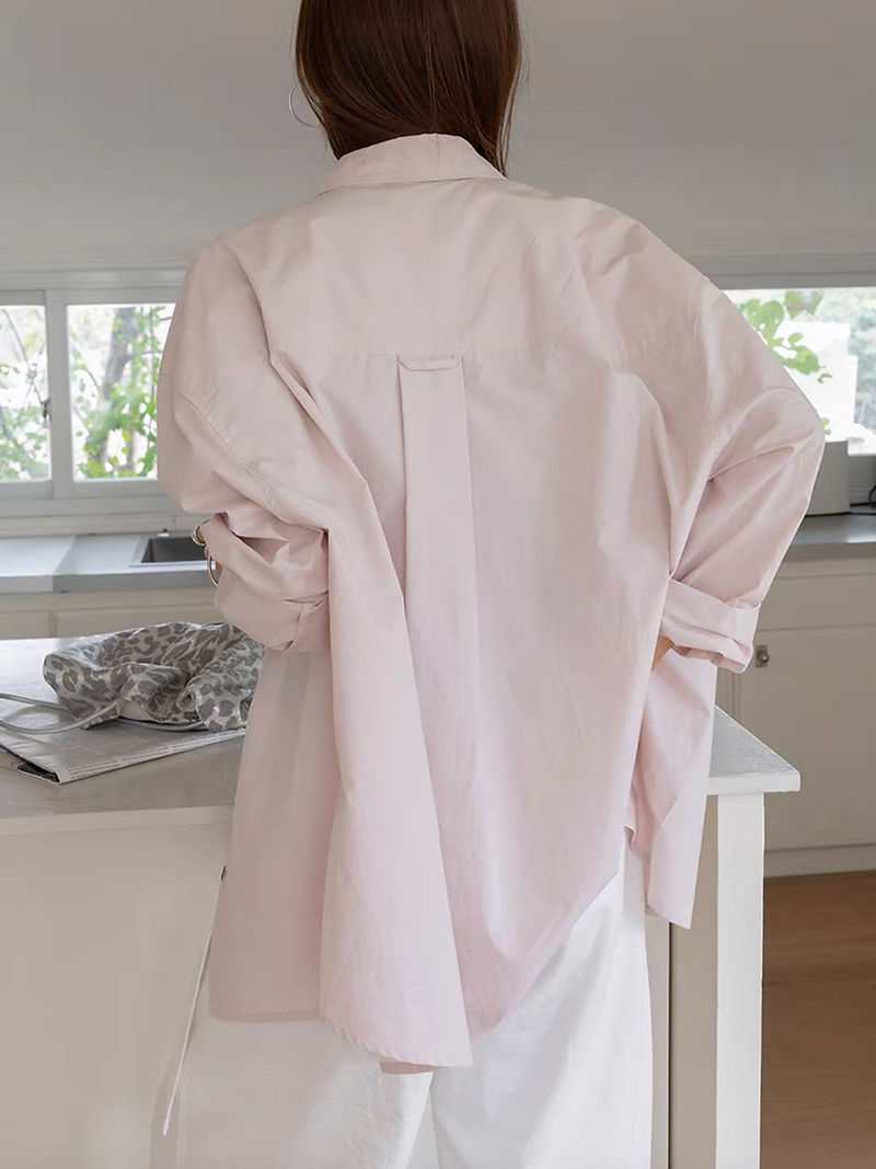 Cotton mid length embroidered shirt 12