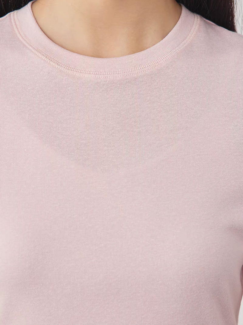 Crewneck modal cotton Japan linen highly stretchy tee 15
