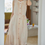 Thumbnail: Tencel chiffon poly lined two way belted pinkish ivory sleeveless lined dress