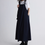 Thumbnail: Navy cotton shoulder ribbons side pockets slipdress