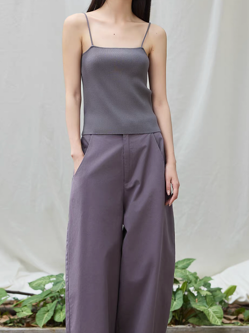 Poly rayon ribbed high stretchy camisole 5