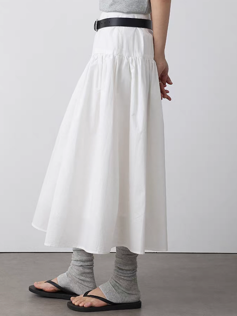 High waisted zipper A line ruffle table skirt 6