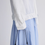 Thumbnail: Drawstring ruffle trim linen tencel blouse / jacket