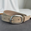 Thumbnail: Abstract matte buckle calf leather belt