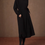 Thumbnail: Shoulder pleated belted black cotton rayon one piece