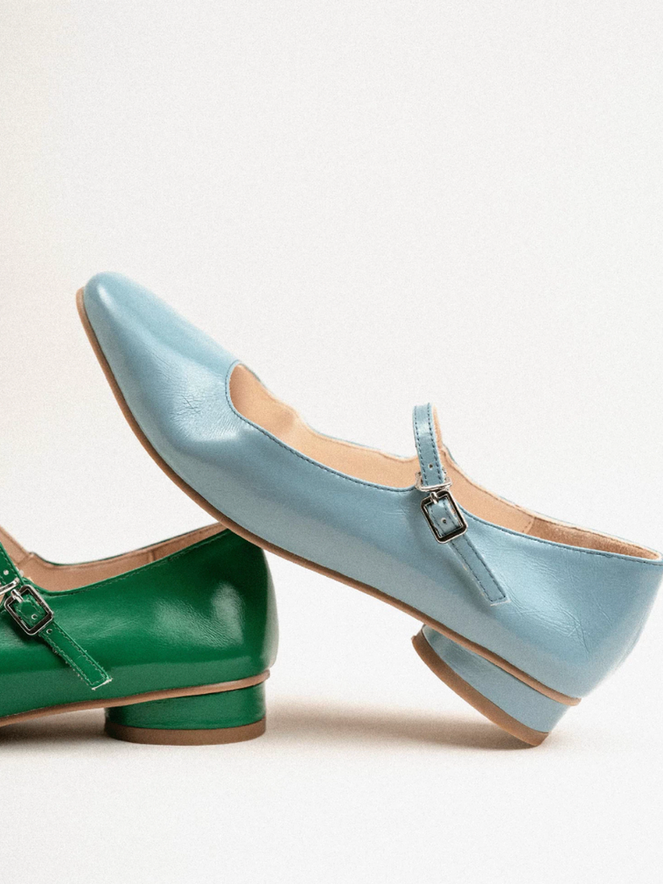 Made in Paris Italian calf skin ruffled Mary janes 4