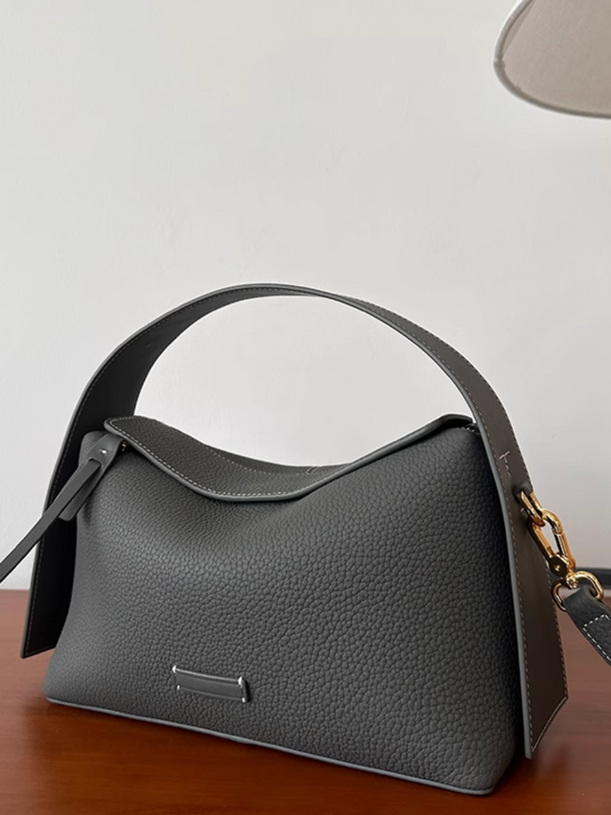 Togo calf leather zipper drape handle + crossbody bag 14