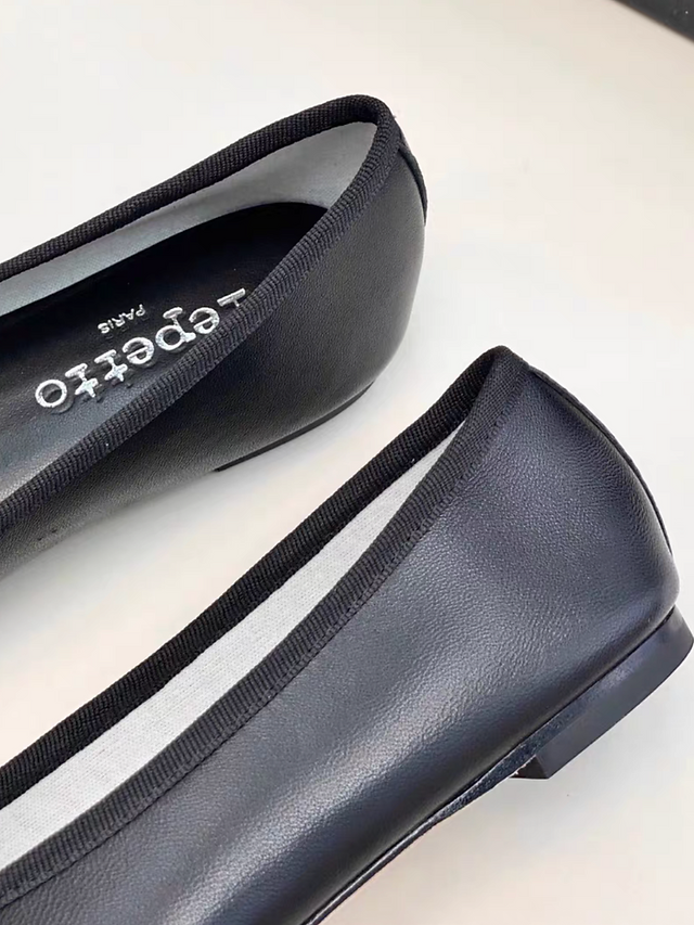 Repetto Paris made in France crimson smooth lambskin ribbon flats 8