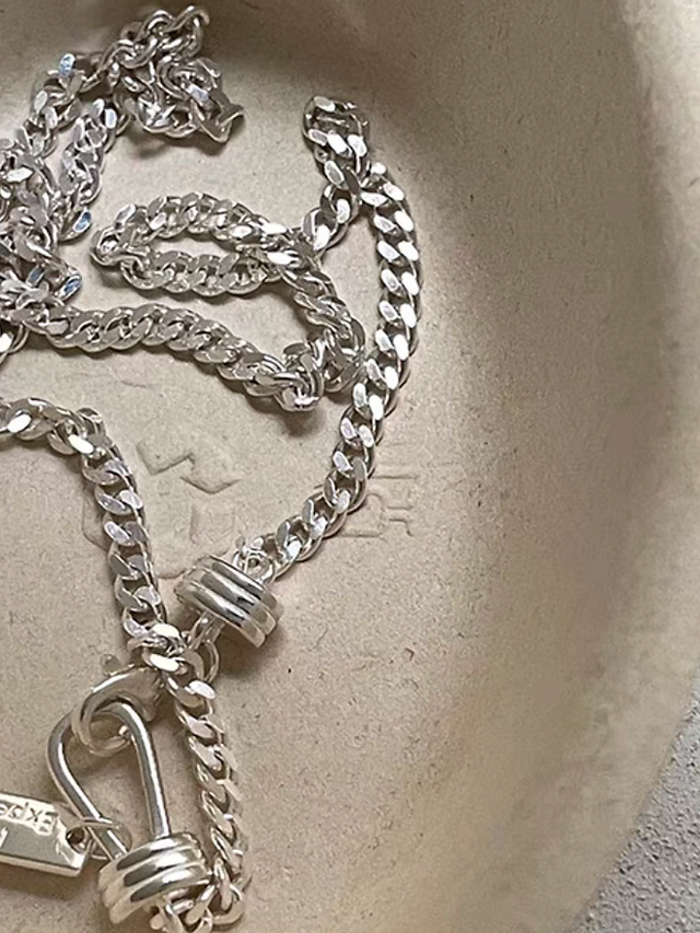 925 silver future expectation plate necklace 6