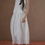 Thumbnail: Lyocell line ivory buttoned camisole + Elastocated contour A shape lined skirt