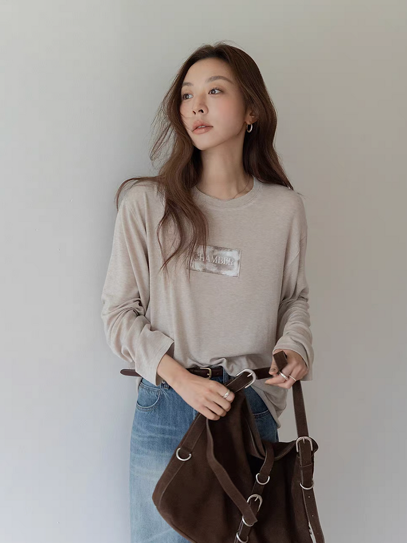Chamber print modal wool tencel tee 2