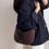 Thumbnail: Metal pin  lambskin crossbody dumpling bag