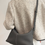 Thumbnail: Toga embossed calf leather drape shoulder bag + crossbody bag