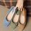 Thumbnail: Suede lambskin ribbon flats