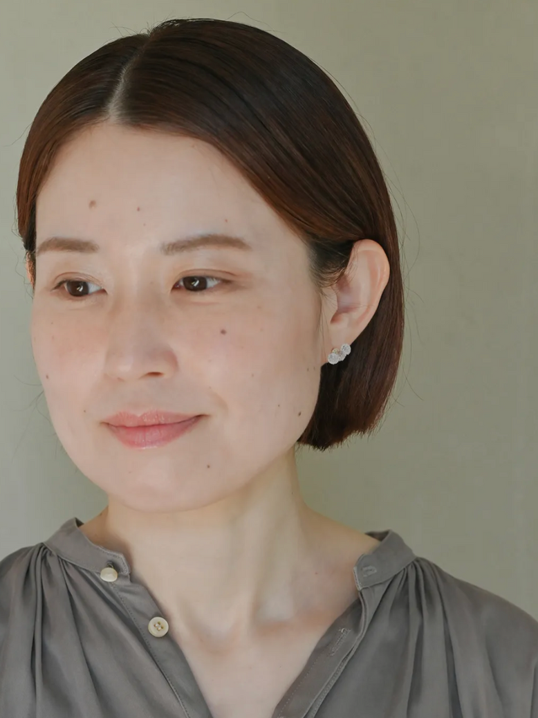 Handmade Hario trio grain drops glass earrings 9