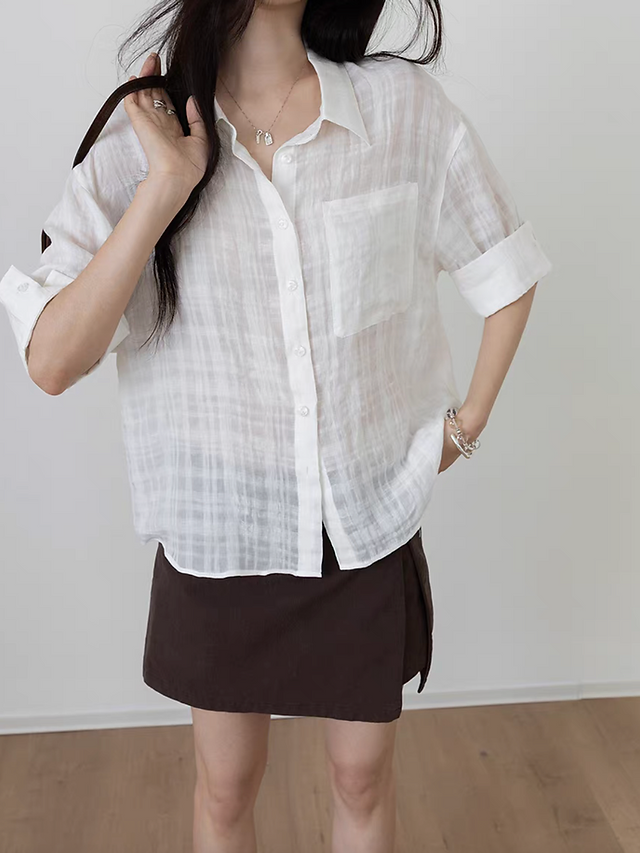 High waisted side slit skirt lyocell cotton linen shorts 3