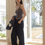 Thumbnail: High waisted denim straight pants