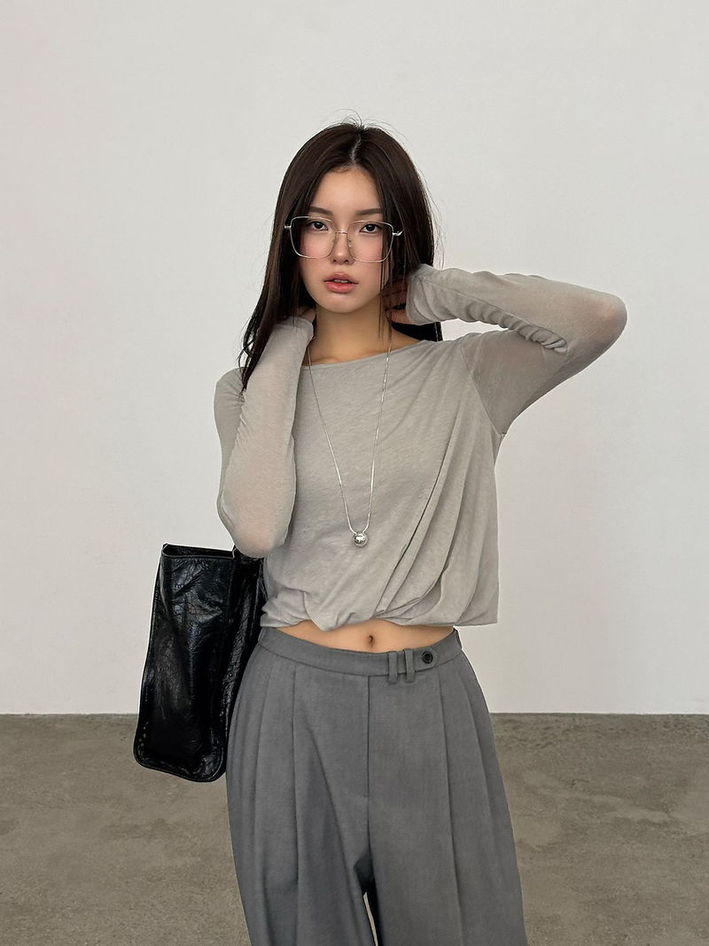 Wool rayon acrylic stretchy soft cloud top 5