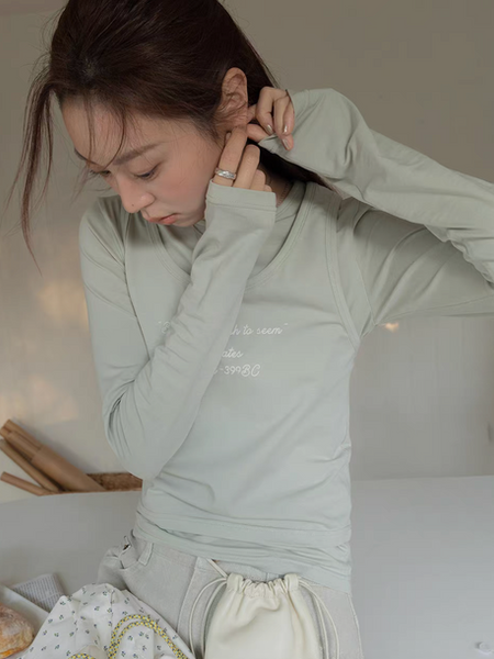Sacrates quote modal tencel lyocell tee + vest set
