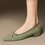 Thumbnail: Suede lambskin ribbon flats