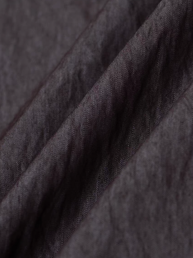 Poly rayon mocha charcoal cotton layered ruffled barrel pants 11