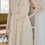 Thumbnail: Tencel chiffon poly lined two way belted pinkish ivory sleeveless lined dress