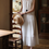 Thumbnail: Lined ruffle collar white cotton rayon sleeveless dress