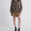 Thumbnail: Olive mocha checker cotton hoodie cotton line shirt / jacket