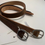 Thumbnail: Curved buckle calf leather belt