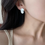 Thumbnail: 925 silver abstract earrings