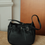 Thumbnail: Adjusted strap toga embossed calf leather bucket shoulder + crossbody bag