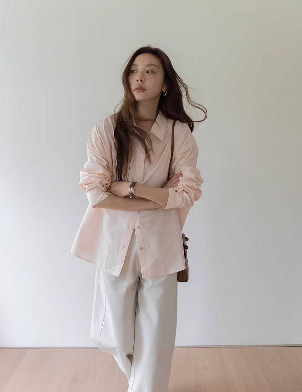 Thumbnail: Digaonal pockets denim cotton casual pants