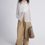 Thumbnail: Crochet floral tencel white mid length shirt
