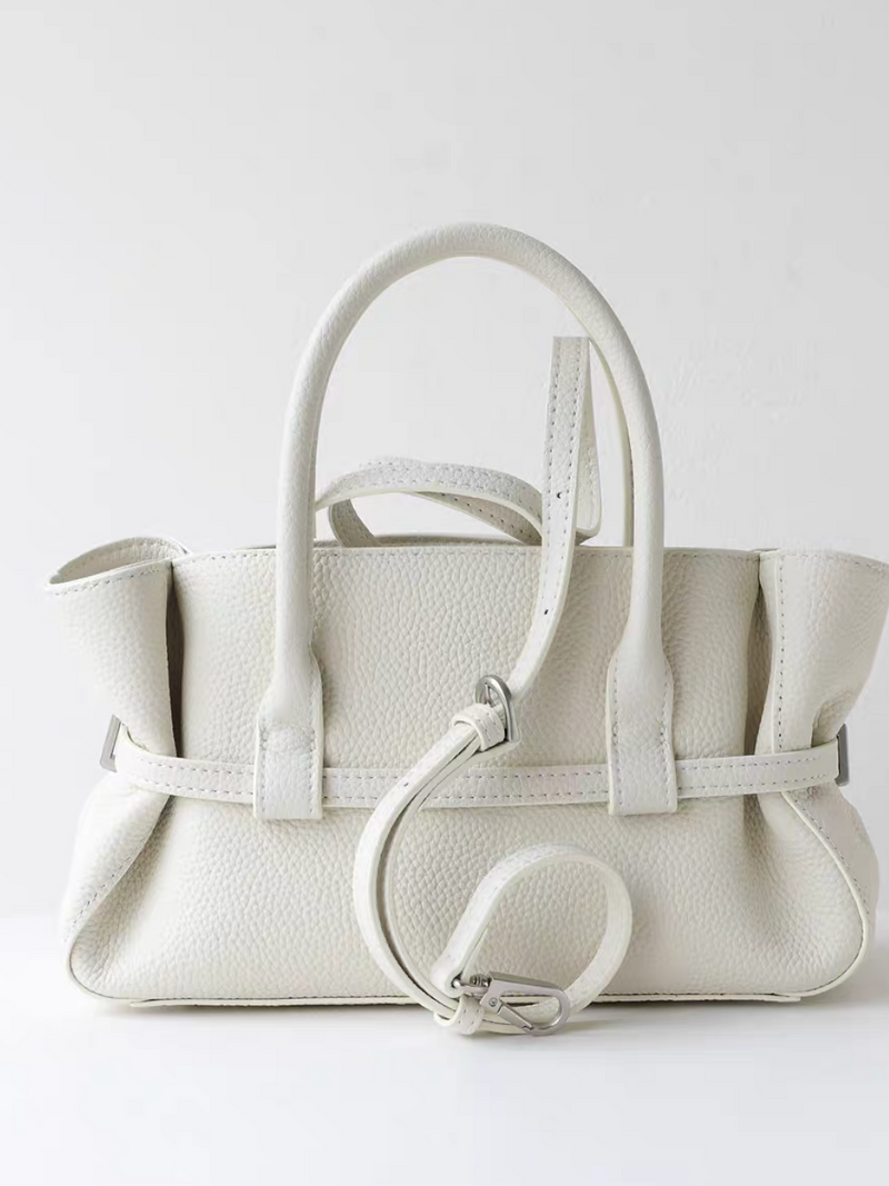 Toga embossed calf leather strap buckle handle + crossbody bag 10