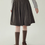 Thumbnail: High waisted pleated charcoal valour skirt