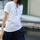 Thumbnail: White cotton doves crewneck print tee