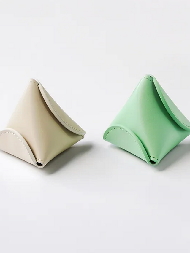 Hario lampwork handmade calf leather URUKUST Tetra accessory pouch 3