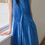 Thumbnail: Cornflower blue pleated sleeveless cotton linen dress