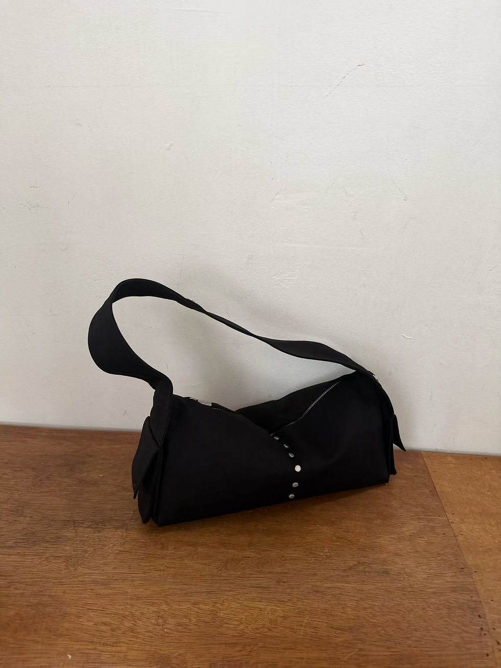 Thumbnail: Fabric studded rodeo shoulder bag