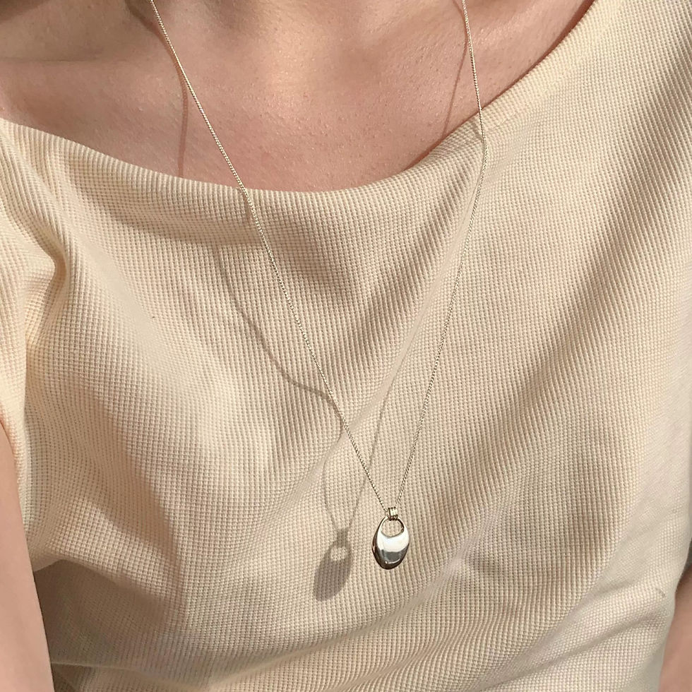 Thumbnail: 925 silver locket charm necklace 