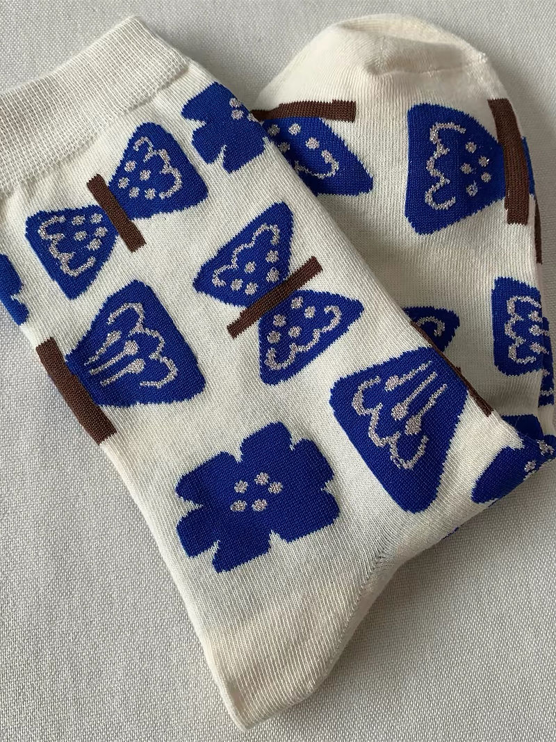Mina Perhonen Japan butterfly socks  5