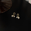Thumbnail: 925 silver loops and alloy plastic pearls earrings