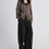 Thumbnail: Olive mocha checker cotton hoodie cotton line shirt / jacket